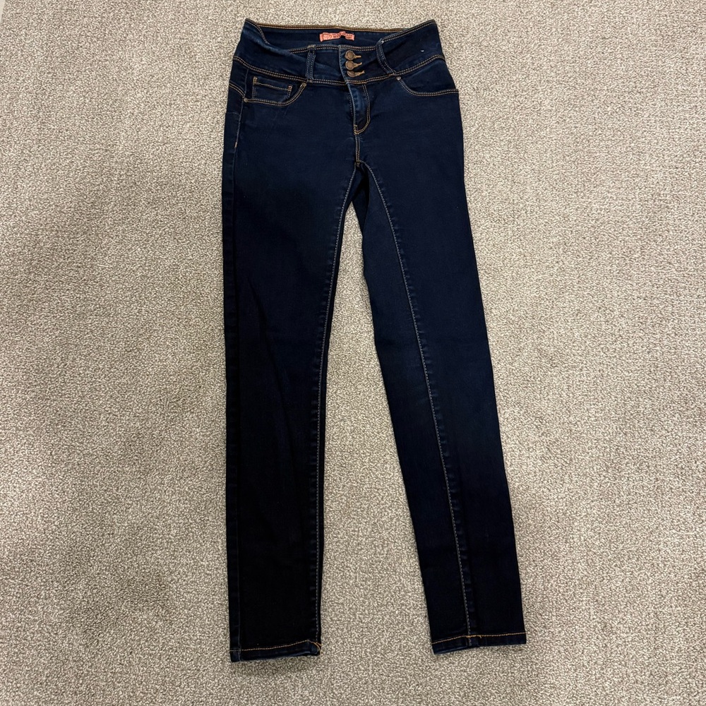 Wax Jean Blue Skinny Stretch Denim